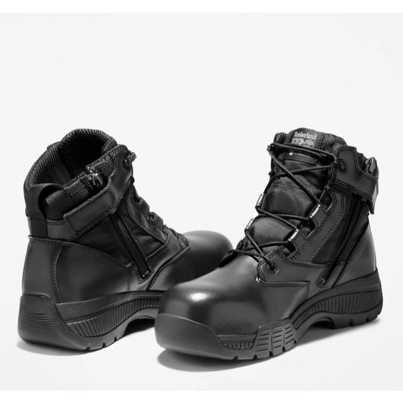 NEW Size 7.5W Mens Timberland Valor 6" Black Composite Toe Waterproof Work Boot - Picture 5 of 5